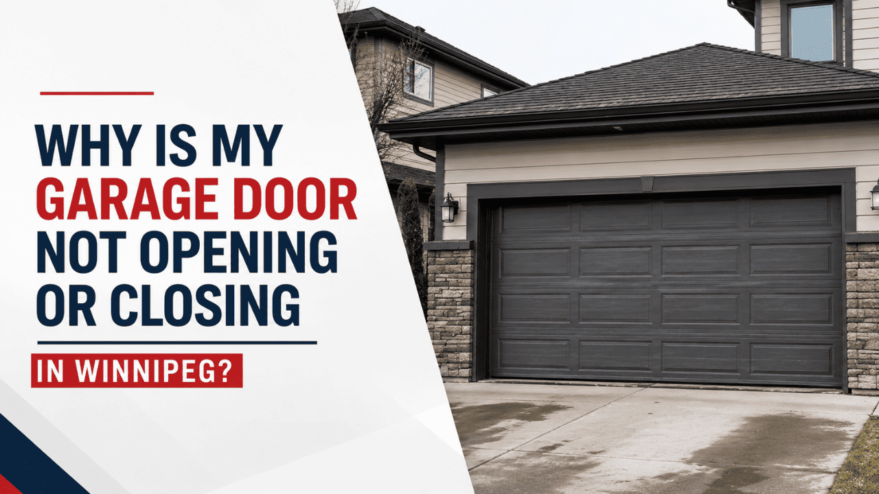 Garage Door Not Opening or Closing in Winnipeg